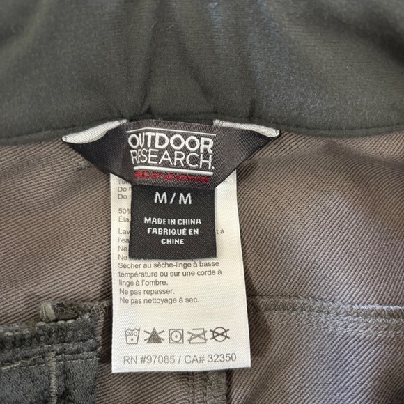 Outdoor Research Cirque II Softshell Pants Mens Medium Grey Alpine Climbing Ski - Picture 4 of 10